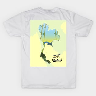 Thailand travel map T-Shirt